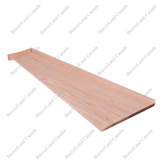 Red Oak Standard Pie Shape Left Open