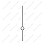 V72 Iron Spindle 44"