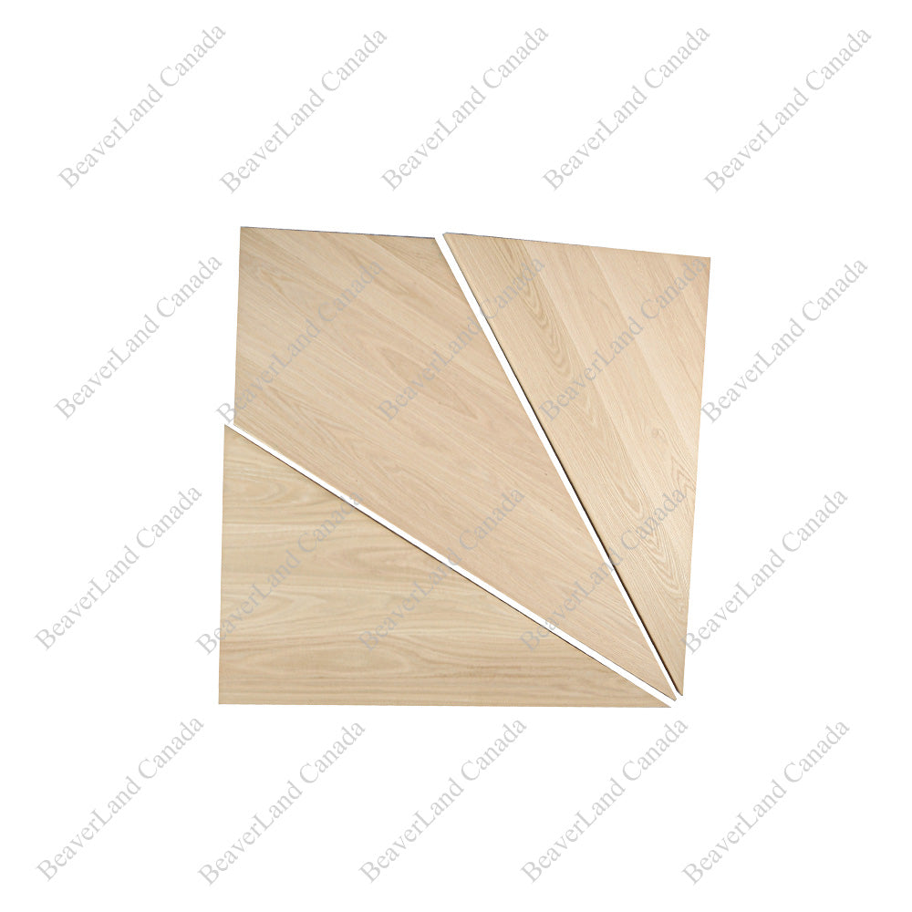 Red Oak Right Turn Winder Set (Square Edge Two Triangles and Diamond)
