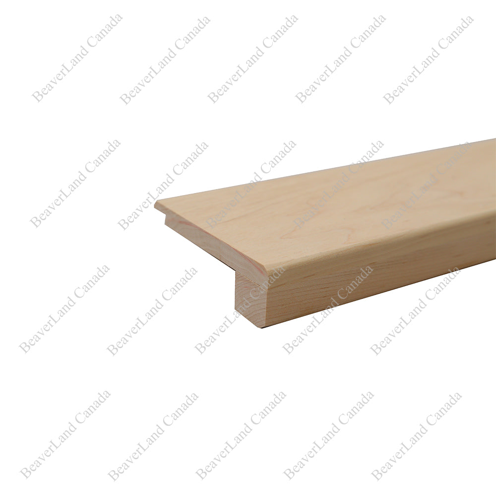 Red Oak Nosing Connects to 7mm Vinyl