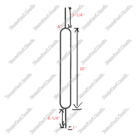 V1028 Iron Spindle 44"